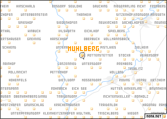 map of Mühlberg