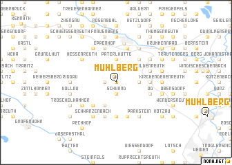 map of Mühlberg