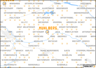 map of Mühlberg