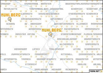 map of Mühlberg