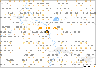map of Mühlberg