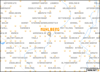 map of Mühlberg