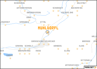 map of Mühldörfl