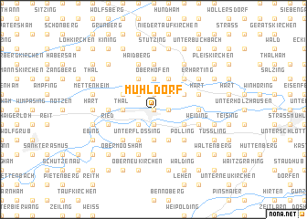 map of Mühldorf