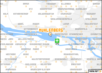map of Mühlenberg