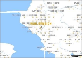 map of Mühlendeich