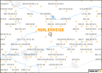 map of Mühlenheide