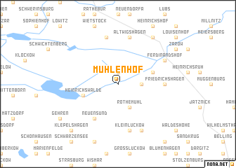 map of Mühlenhof