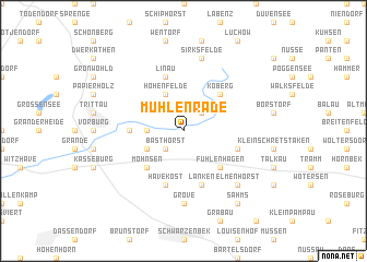 map of Mühlenrade