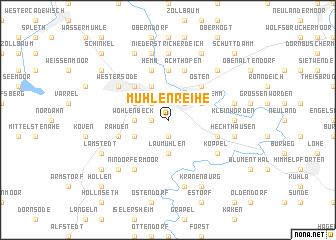 map of Mühlenreihe