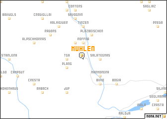 map of Mühlen