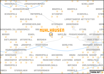 map of Mühlhausen