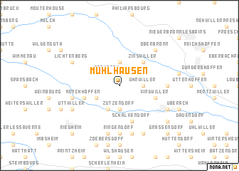 map of Muhlhausen