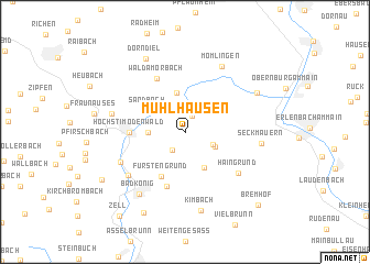 map of Mühlhausen