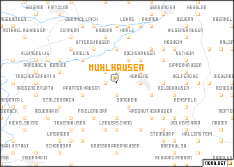 map of Mühlhausen