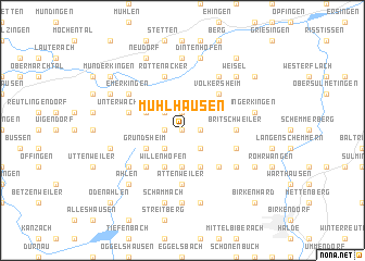 map of Mühlhausen