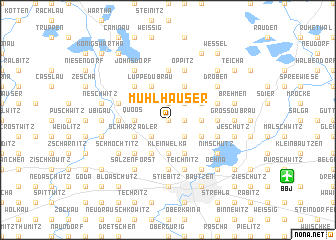 map of Mühlhäuser