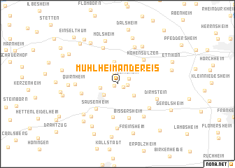 map of Mühlheim an der Eis