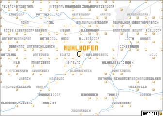 map of Mühlhofen