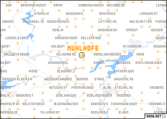 map of Mühlhofe