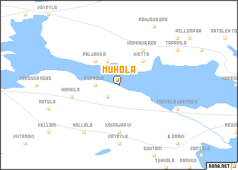 map of Muhola