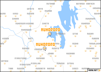 map of Muhororo