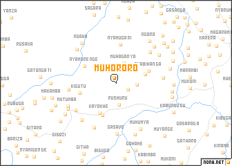 map of Muhororo