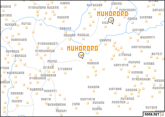 map of Muhororo