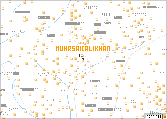 map of Muhr Said Ali Khān