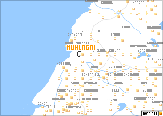 map of Muhŭng-ni