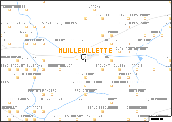 map of Muille-Villette