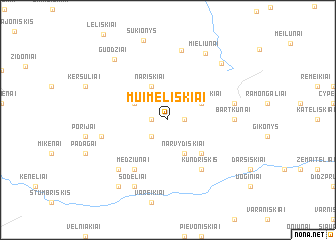 map of Muimeliškiai