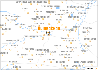 map of Muineachán