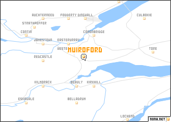 map of Muir of Ord