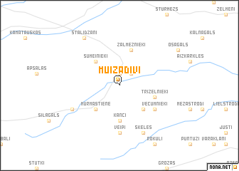 map of Muiža Divi