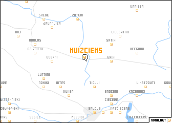 map of Muižciems