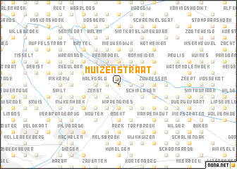 map of Muizenstraat