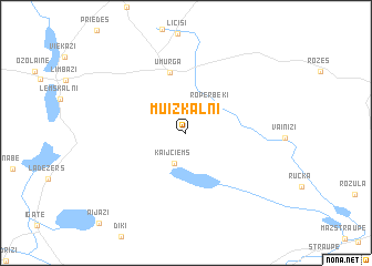 map of Muižkalni