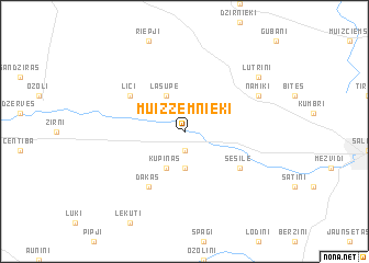 map of Muižzemnieki