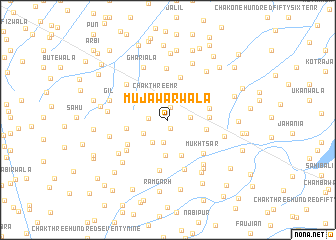 map of Mujāwarwāla