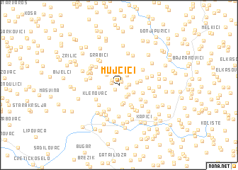 map of Mujčići