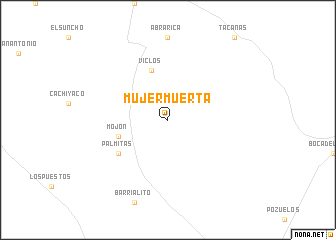 map of Mujer Muerta