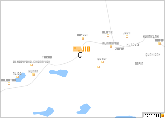 map of Mūjib