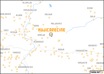map of Mujića Rečine