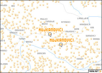 map of Mujkanovići