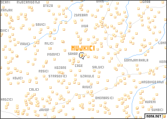 map of Mujkići