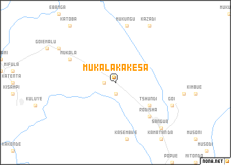 map of Mukala-Kakesa