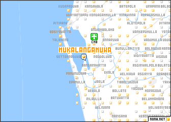 map of Mukalangamuwa