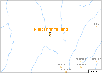 map of Mukalenge-Muana