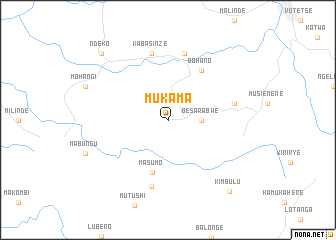 map of Mukama